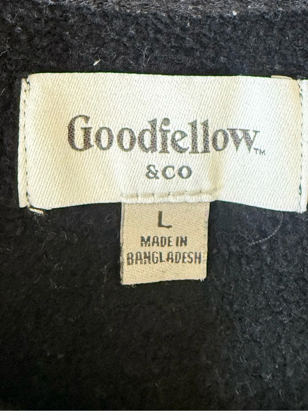 Goodfellow & Co Black Crewneck Sweatshirt- Simple Pullover Sz L